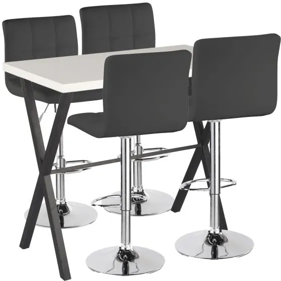 Homeville Barbord sæt Grappa/Barstol sort